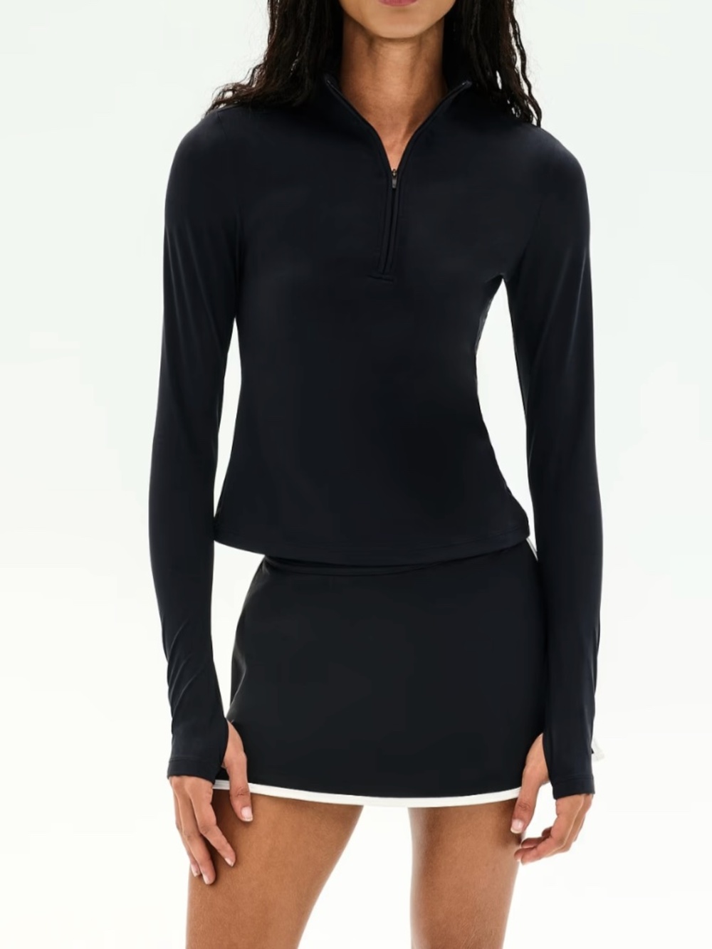Splits59 Black and White Athletic Skort - Women's Shorts